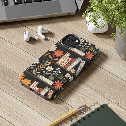 Cozy Bookshelf Bloom Phone Case