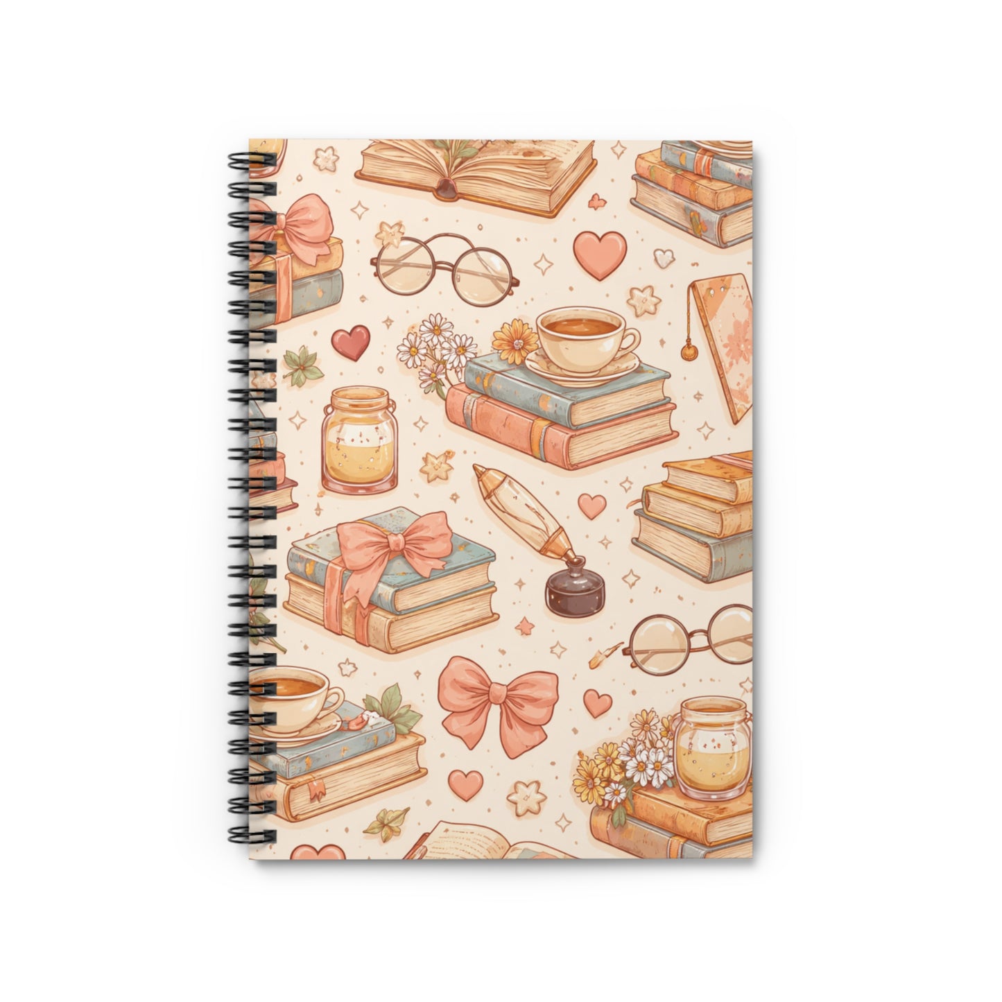 Cozy Booklover Spiral Notebook