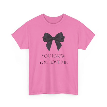 'You Know You Love Me' Ribbon Tee-XOXO Gossip Girl