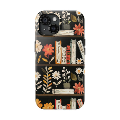 Cozy Bookshelf Bloom Phone Case