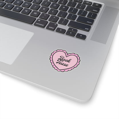 Book Tease Heart Sticker