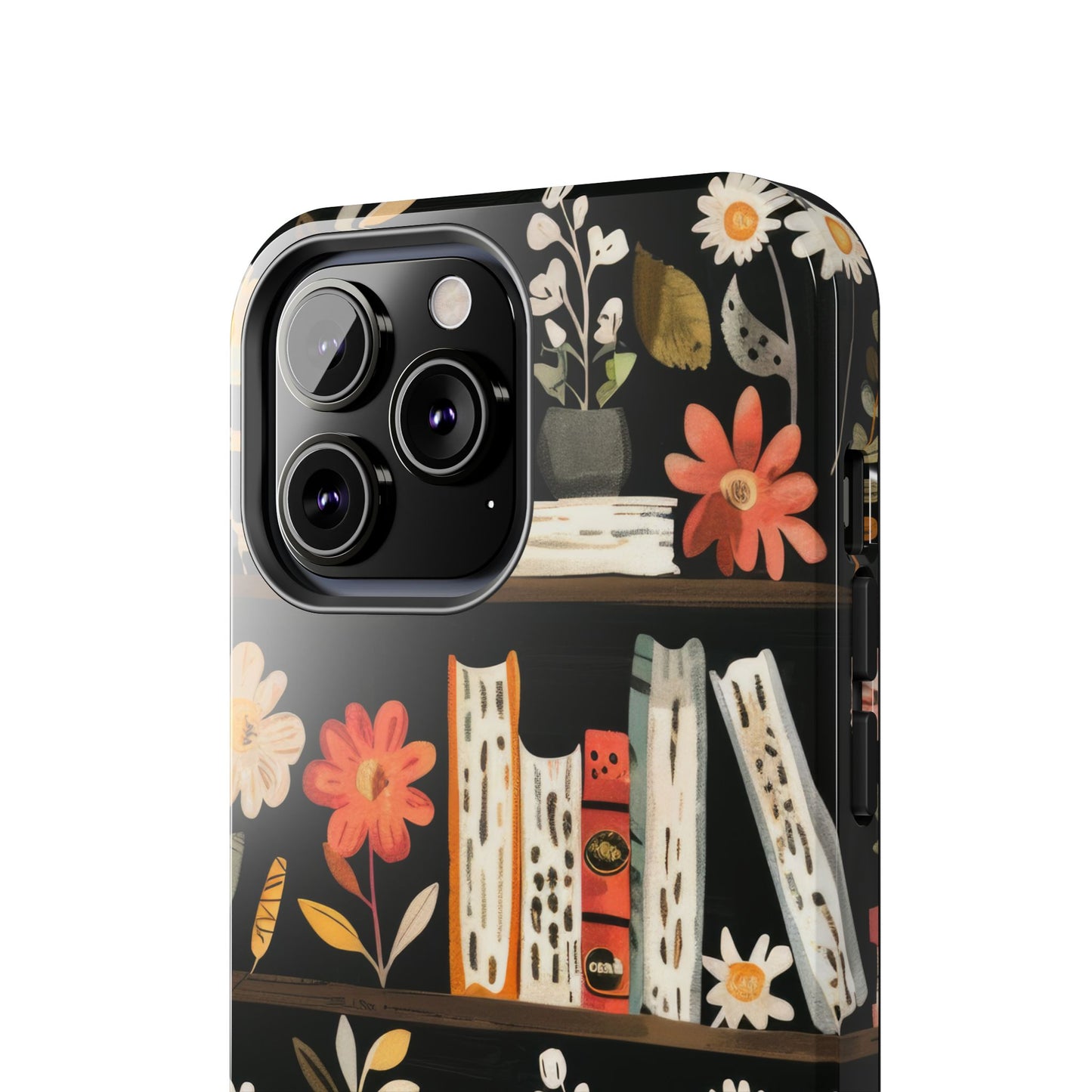 Cozy Bookshelf Bloom Phone Case