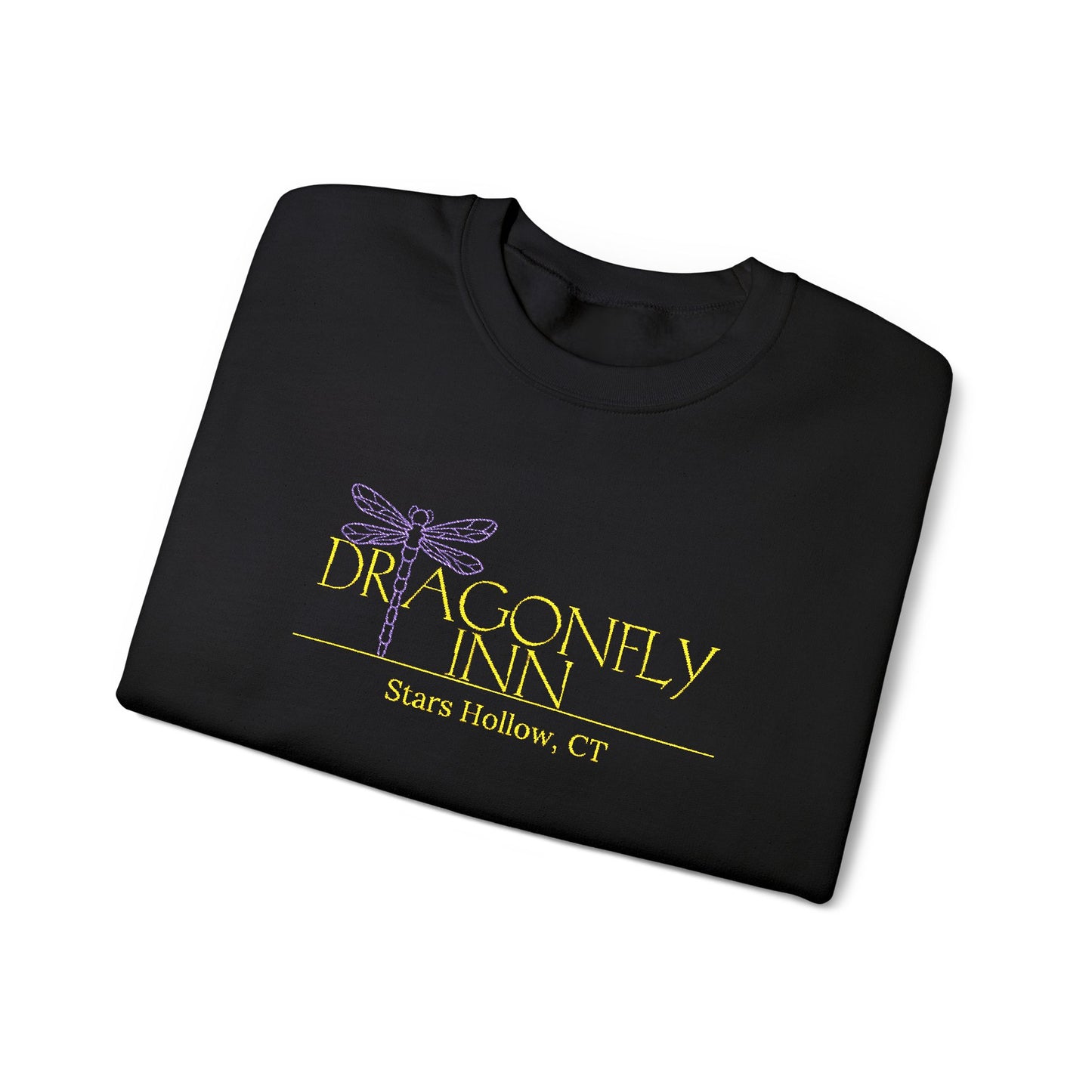 Dragonfly Inn Embroidered Crewneck Sweatshirt-Gilmore Girls Stars Hollow