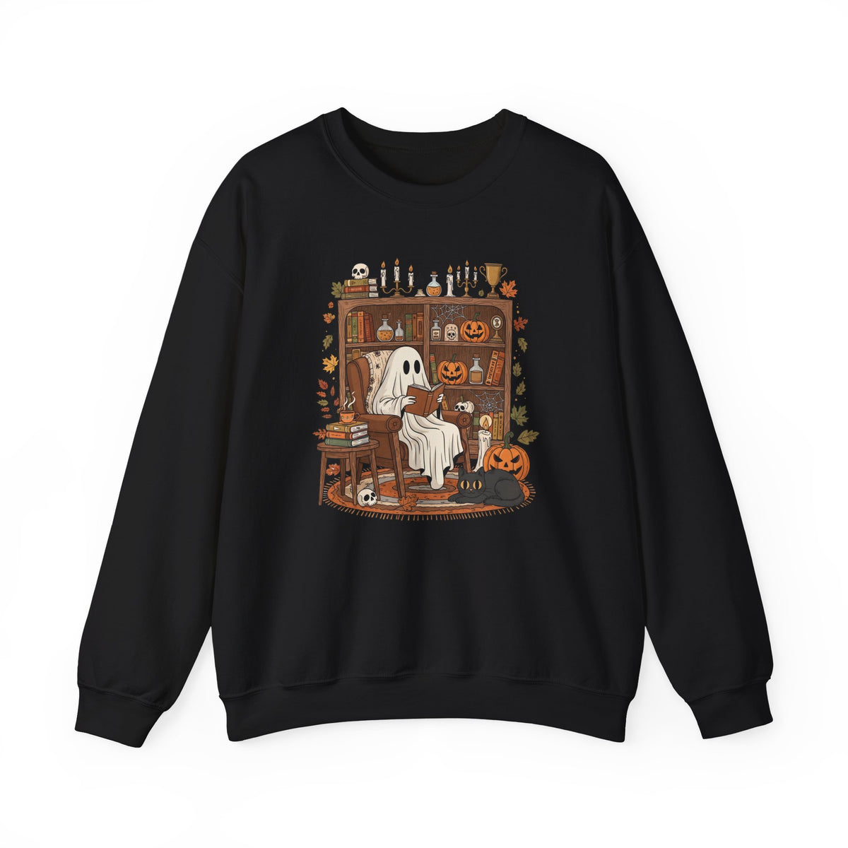 Ghostly Reading Nook Crewneck Sweatshirt