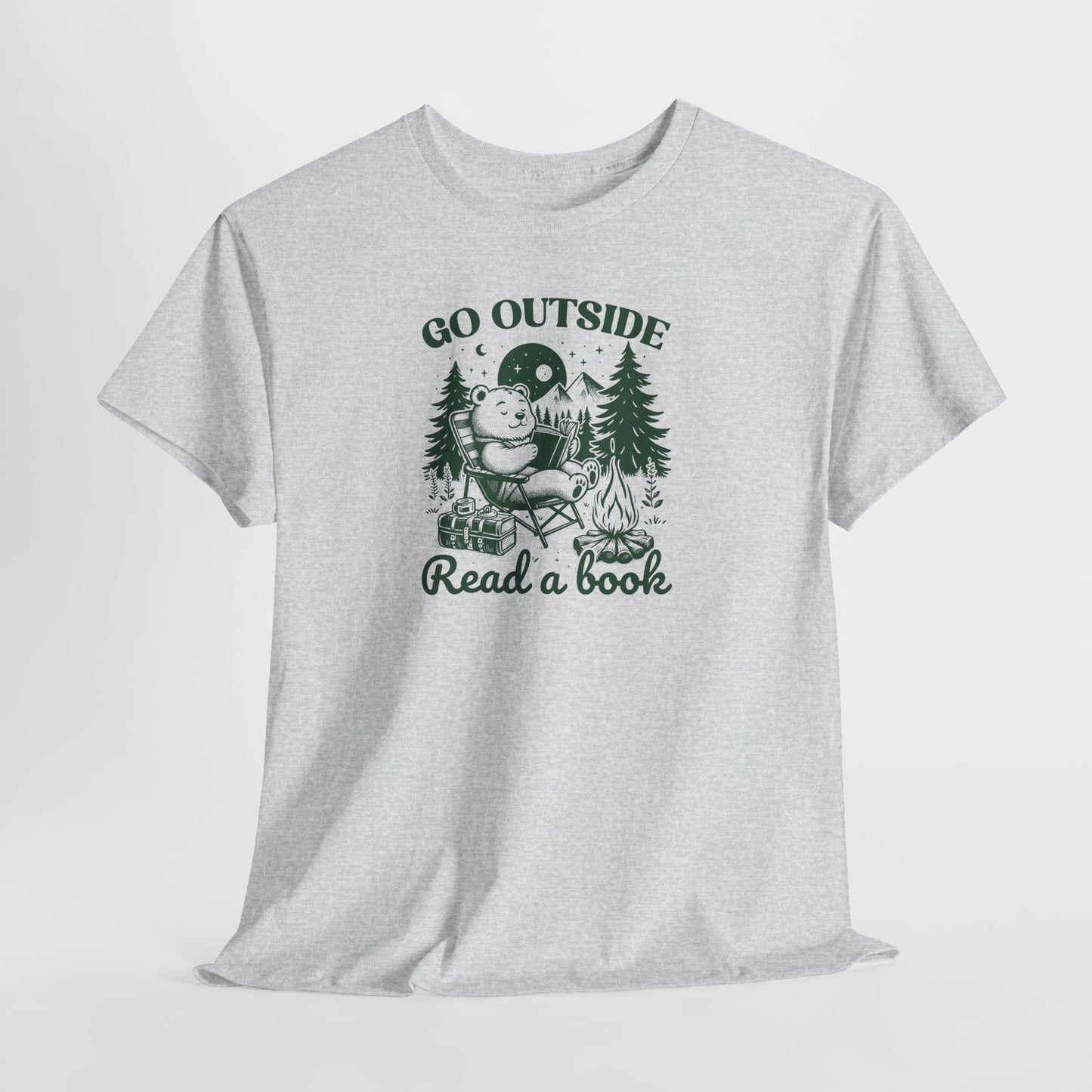 Go Outside Read a Book T-Shirt — Bookish Tee