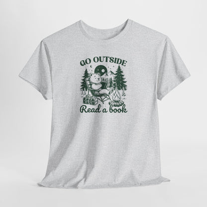 Go Outside Read a Book T-Shirt — Bookish Tee