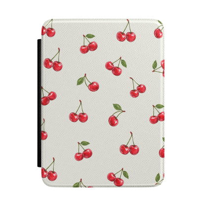 Watercolor Cherries Leatherette Kindle Paperwhite Case