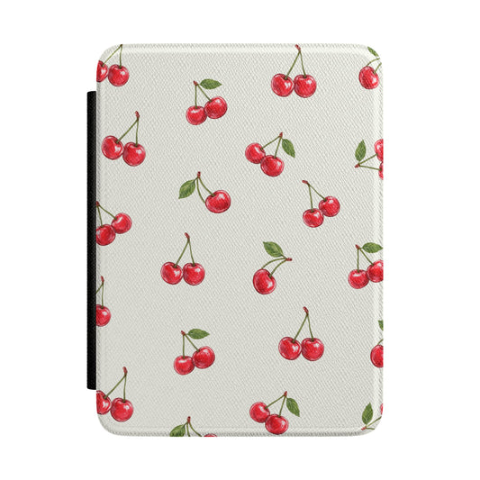 Watercolor Cherries Leatherette Kindle Paperwhite Case