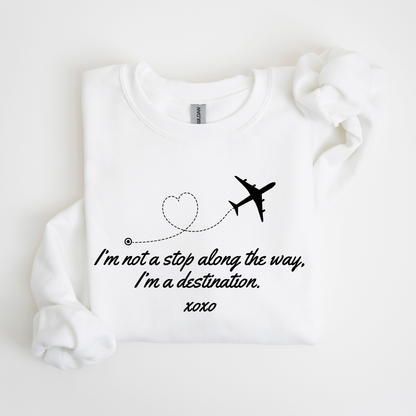 I'm Not a Stop, I'm a Destination-Gossip Girl Crewneck Sweatshirt