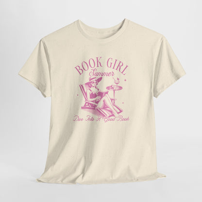 Book Girl Summer Girly Pop Tee-Bookish T-Shirt