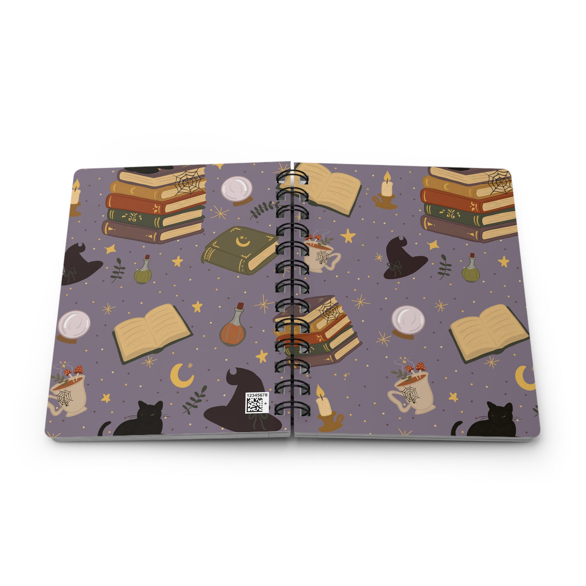 Witchy Book Lover Notebook 🔮🐈‍⬛