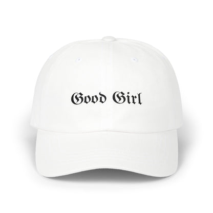 Good Girl Embroidered Hat-Black