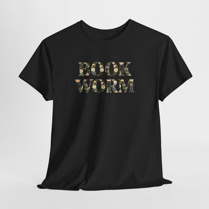 Bookworm Floral T-Shirt — Cute Reading Lover Tee