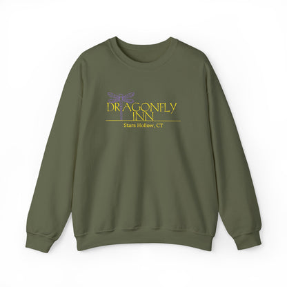 Dragonfly Inn Embroidered Crewneck Sweatshirt-Gilmore Girls Stars Hollow