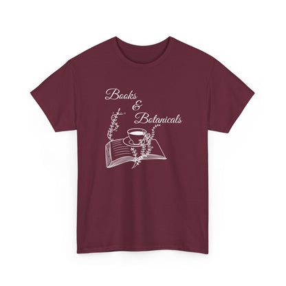 Botanical Book Lover Tee I Book & Plant Lover Apparel