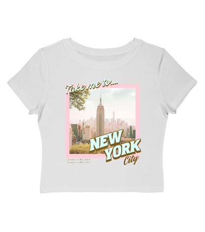 Summer in the City NYC Baby Tee-Gossip Girl Cropped Top