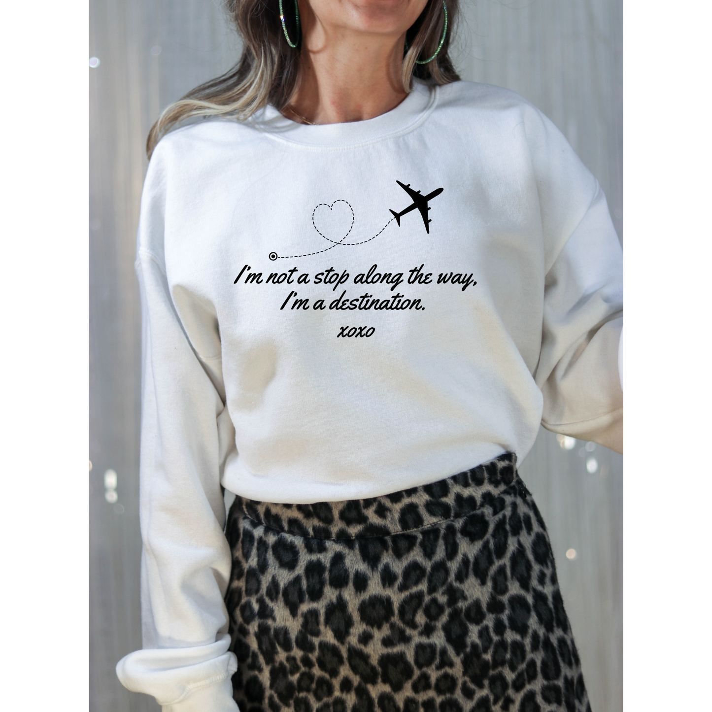I'm Not a Stop, I'm a Destination-Gossip Girl Crewneck Sweatshirt