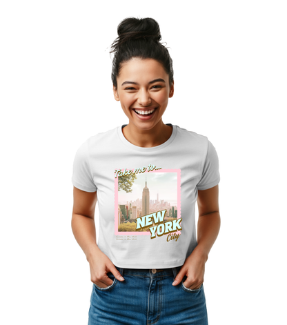Summer in the City NYC Baby Tee-Gossip Girl Cropped Top