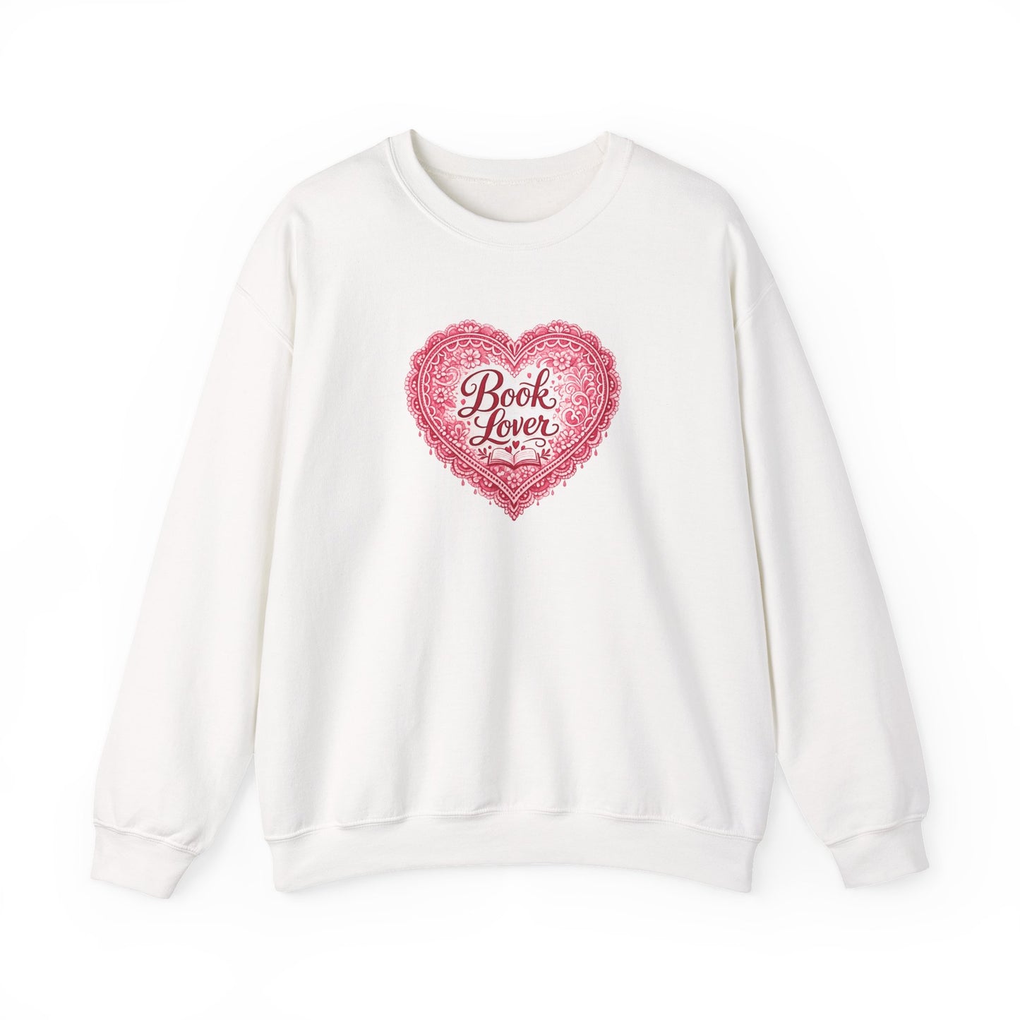 Book Lover V-Day-Crewneck Sweatshirt