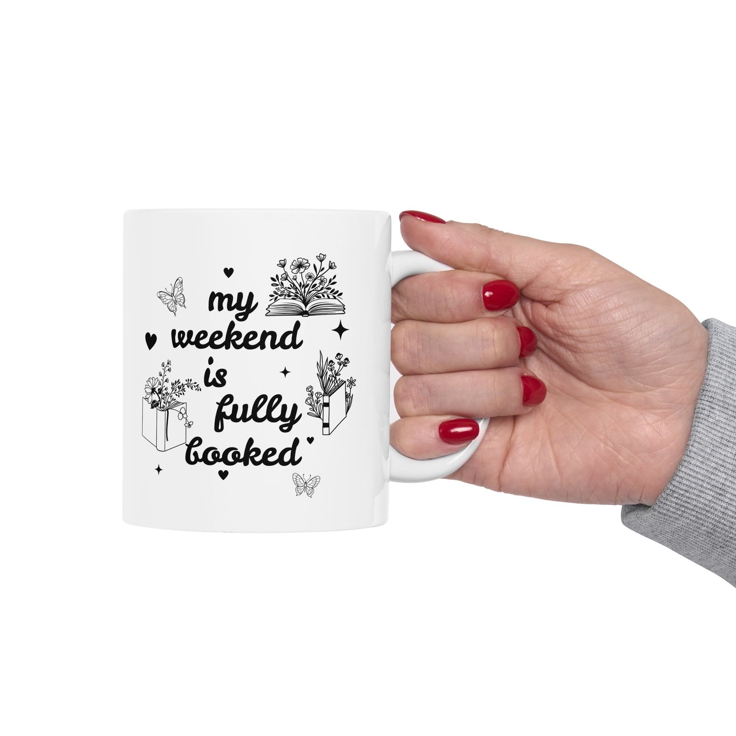 Butterfly Reader Ceramic Mug