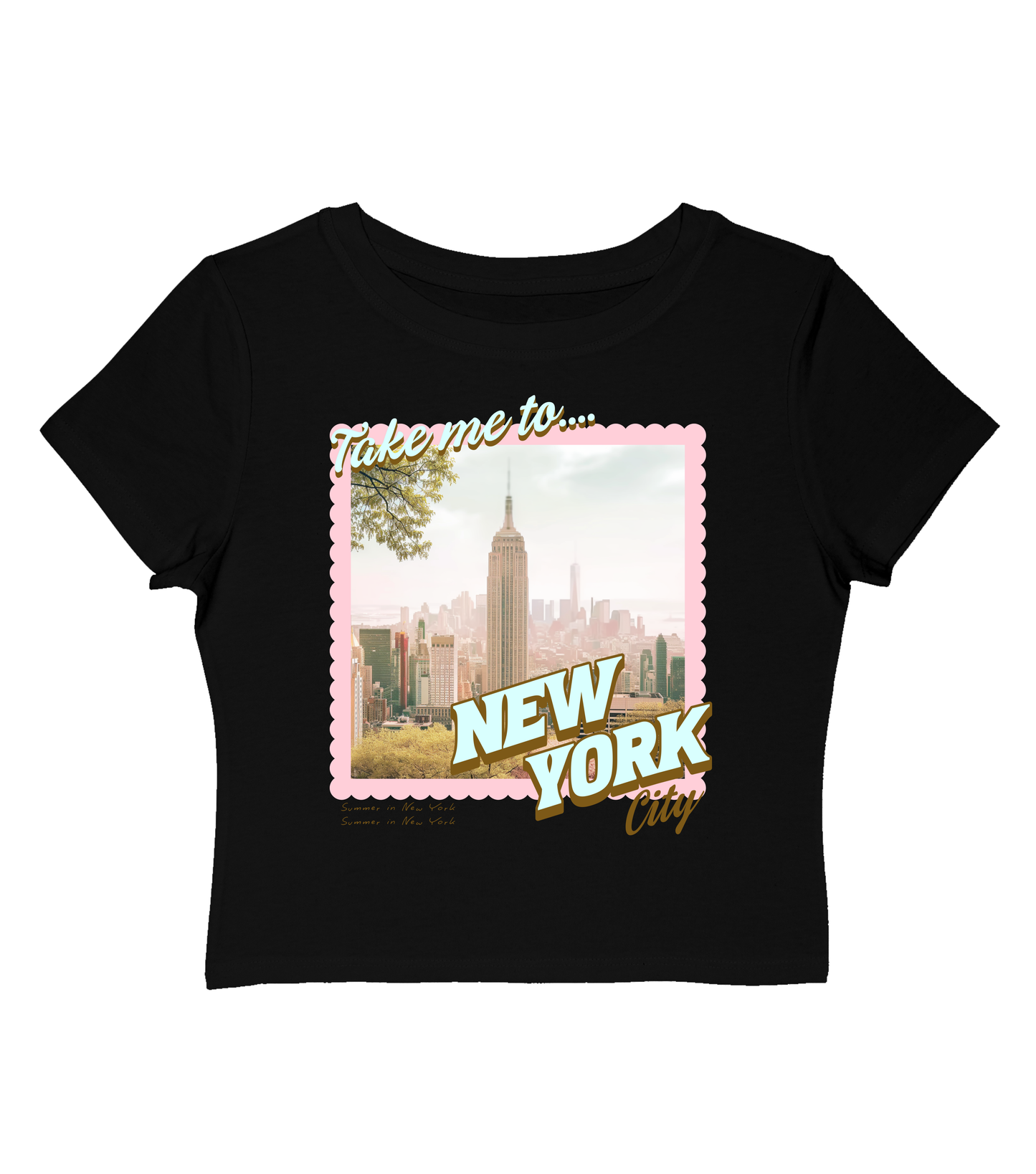 Summer in the City NYC Baby Tee-Gossip Girl Cropped Top