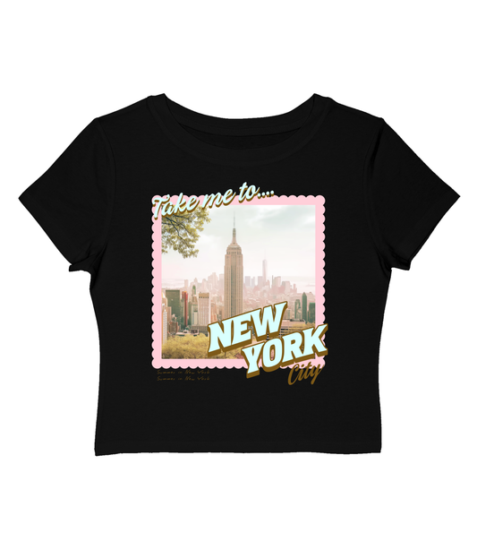 Summer in the City NYC Baby Tee-Gossip Girl Cropped Top