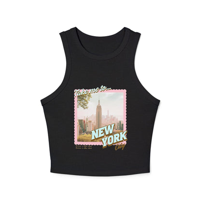 Take Me to New York Summer Racer Tank Top