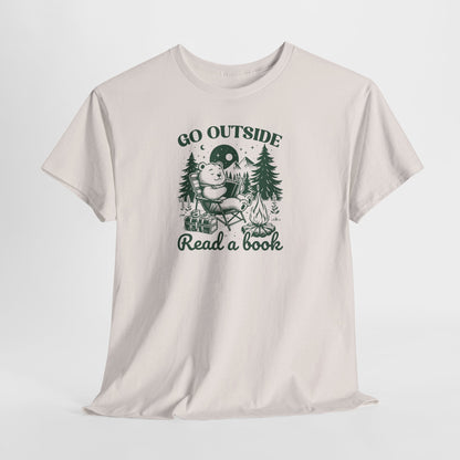 Go Outside Read a Book T-Shirt — Bookish Tee