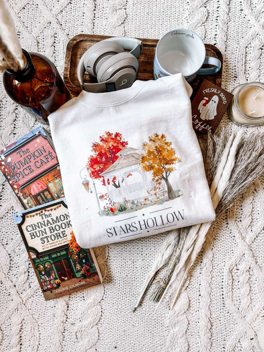 Stars Hollow Gazebo Crewneck Sweatshirt-Gilmore Girls Apparel