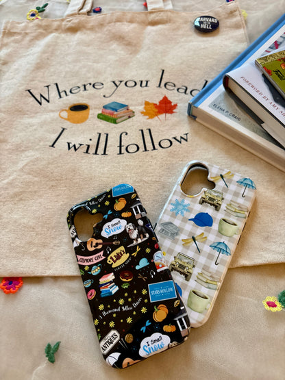 Cozy Bookshelf Bloom Phone Case