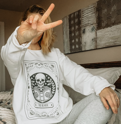 The reader Crewneck- Death by TBR Sweatshirt