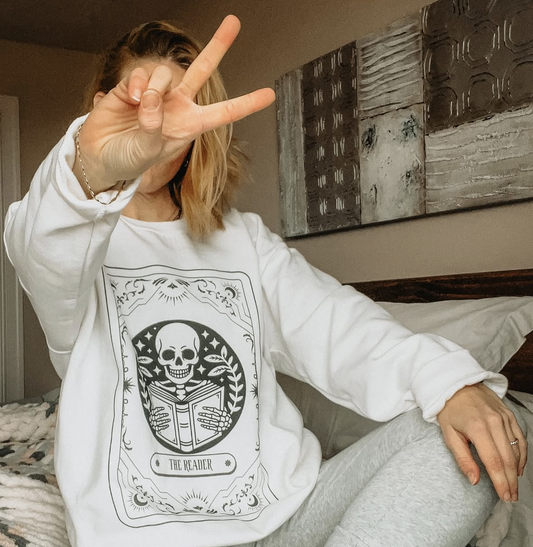 The reader Crewneck- Death by TBR Sweatshirt