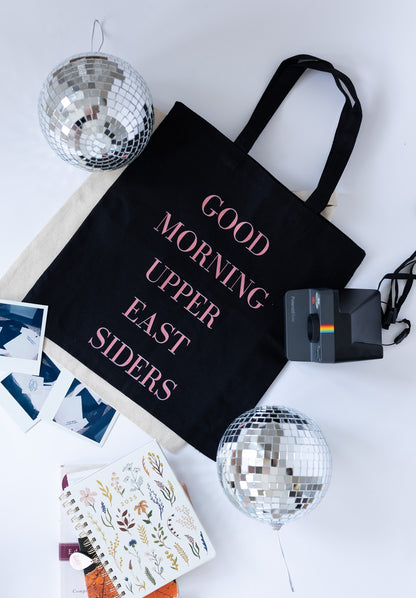 Good Morning Upper East Siders-Gossip Girl Canvas Tote Bag