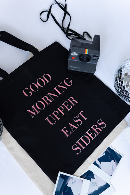 Good Morning Upper East Siders-Gossip Girl Canvas Tote Bag